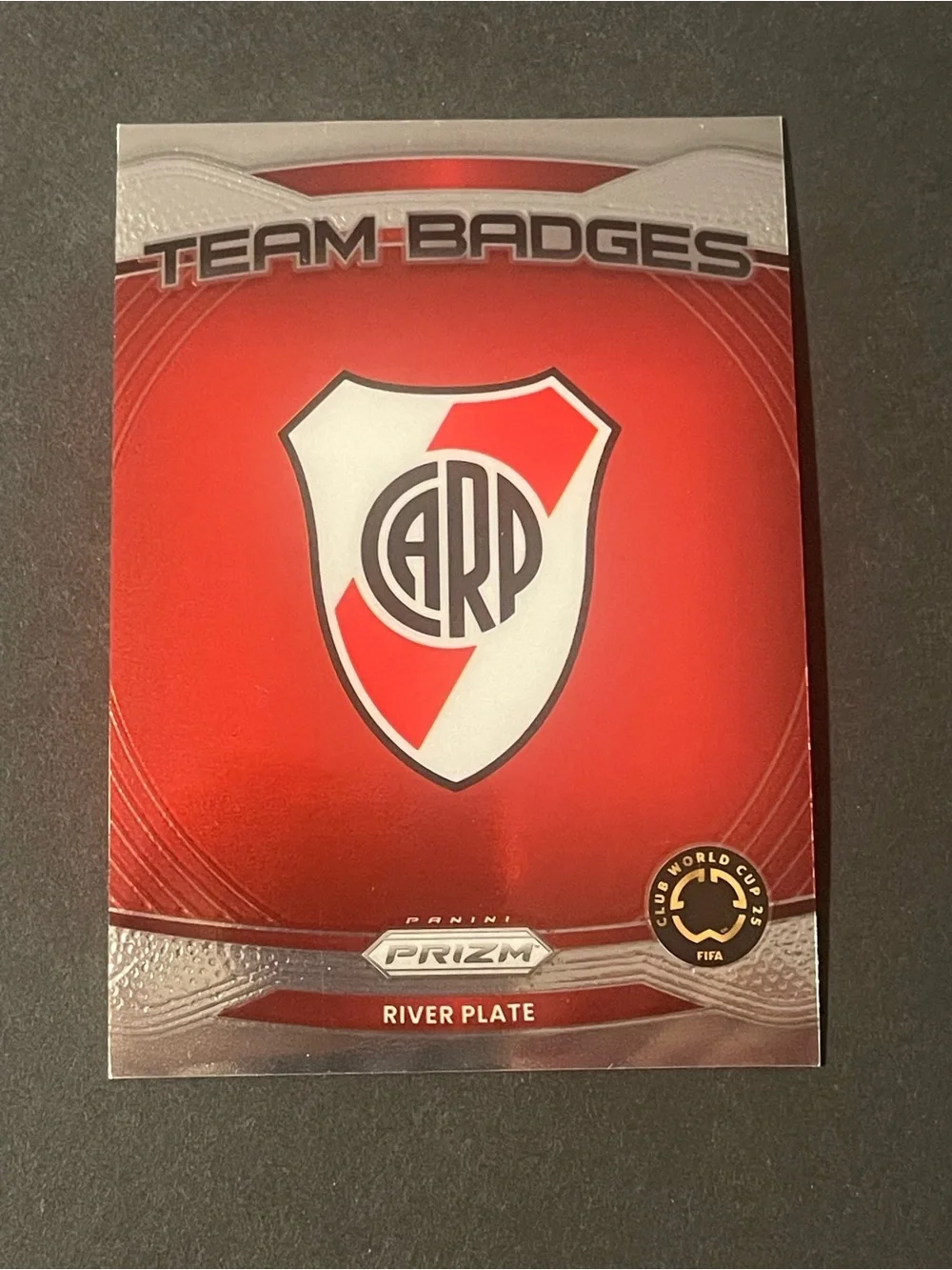 2025 Panini Prizm FIFA Club World Cup #18 River Plate Team Badge Card
